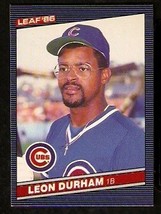 Chicago Cubs Leon Durham 1986 Leaf Donruss Baseball Card # 190 - £0.39 GBP