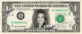 KATE MIDDLETON on REAL Dollar Bill Cash Money Bank Note Currency Celebrity - £3.49 GBP+