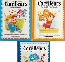 Care Bears Books Lot Of 3 1980s 1st Editions Various Prints Parker Brothers DWMM - £27.57 GBP