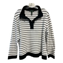 Lauren Ralph Lauren Women’s Striped Pullover Shirt – Size 2X – Cotton Knit - $29.75