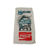 NOS Vintage 90s MLB Florida Marlins Coca Cola 1993 Inaugural Season Beac... - $39.55