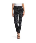Free People Long Lean Black Subdued Camo Print Skinny Stretch Jeans NWT 26 - $24.83