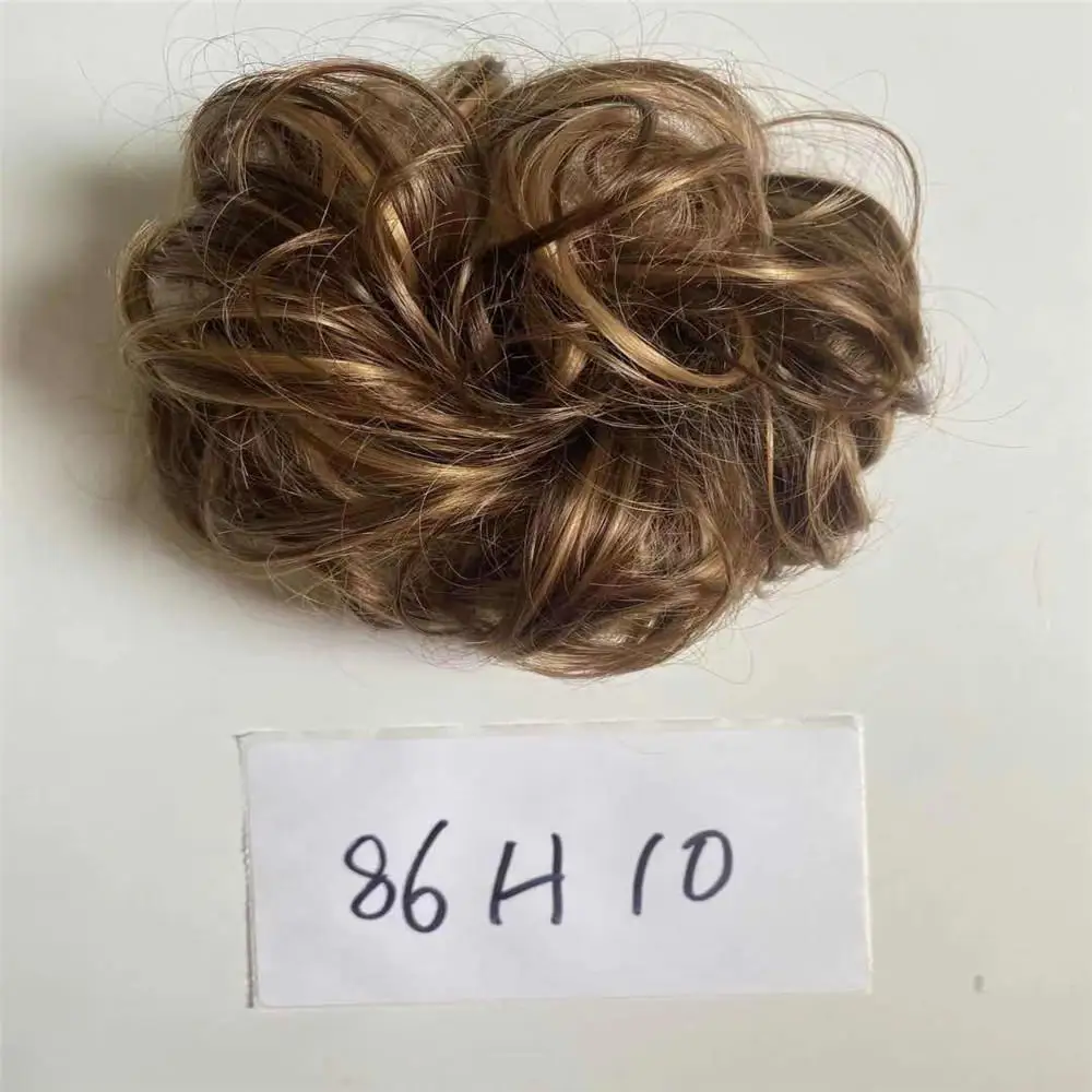 Play Curly Messy Bun Hair Piece Hair Scrunchie A Natural Look Wig Hair Ring Fluf - £23.29 GBP