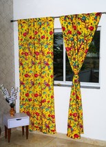 Boho Birds Cotton Window Curtains 2 Panel Set for Living Room Bedroom in 3 Sizes - £27.40 GBP+
