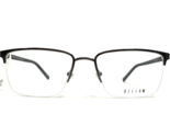 Helium Gafas Monturas HE4403 SDGUN Negro Gris Cuadrado Borde Medio 55-18... - $64.89