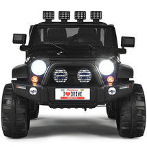 12V 2-Seater Ride on Car Truck with Remote Control and Storage Room-Blac... - $356.81