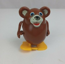 Vintage 1960s KN Wind Up Walking Bear Toy #7601 Made In HONG KONG  - $9.69