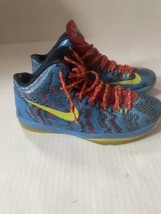Nike KD 5 Christmas 555641-403 Retro Kevin Durant Size 5 Y Blue Red Green - £31.06 GBP