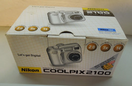 NIKON Coolpix 2100 2MP Digital Camera With 3x Optical Zoom Tested and Wo... - £39.29 GBP