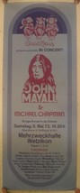 John Mayall  Michael Chapman Poster And &amp; the Bluesbreakers May 6 1972 - £353.98 GBP