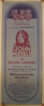 John Mayall  Michael Chapman Poster And &amp; the Bluesbreakers May 6 1972 - £338.64 GBP