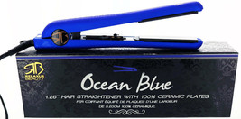 Professional Ceramic Hair Straightener flat Iron Sexy Blue Color 1.25&quot; - £31.15 GBP
