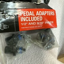 Bell Kicks 350 Universal Bike Pedal Set Fits 1/2&quot;- 9/16&quot; Black With Adap... - $5.84
