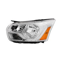 Headlight For 15-23 Ford Transit 150 Driver Side Chrome Trim Halogen Cle... - £322.72 GBP