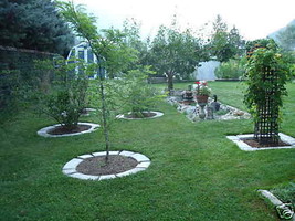4 Large DIY Concrete Garden Edging Lawn Landscape Mold Set Wall Blocks F... - £78.59 GBP