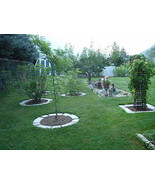 4 Large DIY Concrete Garden Edging Lawn Landscape Mold Set Wall Blocks F... - $1,873.64 MXN