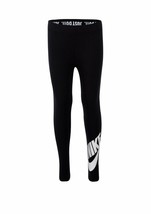 NEW Nike Girls Youth Essential Leggings Dri Fit Size 6X Black w/ White Sport NWT - £10.32 GBP