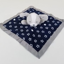 Carters Child of Mine 12" Lovey Puppy Dog Gray Navy Stars Security Baby Blanket - $11.87