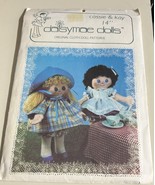 Vintage Uncut 80&#39;s Daisymae Dolls Cassie &amp; Kay 14&quot; Original Cloth Doll P... - $13.51 CAD