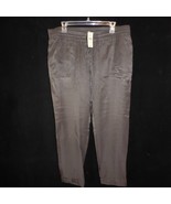 New W/ Tags LP Petites Ann Taylor Loft Charcoal Gray Rayon Pants - $19.75