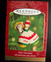 Hallmark Keepsake Christmas Ornament 2000 Feliz Navidad Mouse and Maracas Boxed - £5.60 GBP