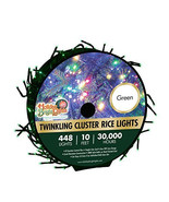 Nu Tsai Capital DBA 10 ft. Cluster Rice Christmas Light Reel - Green 448... - €60,59 EUR