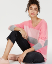 New Charters Club Pink 100% Cashmere Over Size Sweater Size M $189 - £55.54 GBP
