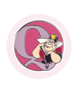 Alice in Wonderland Disney Pin: Queen of Hearts &quot;Q&quot; Monogram Alphabet Le... - $17.74 CAD