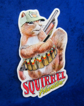 Squirrel Huntin&#39; -*US MADE*- Die-Cut Embossed Metal Sign Man Cave Bar Wall Décor - £11.94 GBP