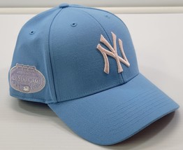 M) New York Yankees &#39;47 Brand Blue Snap Back All Star Patch Baseball Cap... - $277.41 MXN
