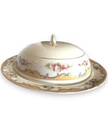 Antique Nippon Hand-Painted Cheese or Pancake Dish Vented Dome Lid 1911-... - $1,900.68 MXN