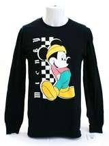 Disney by Neff Mickey Black Long Sleeve Graphic T-Shirt Tee Shirt Men&#39;s NWT - £39.16 GBP