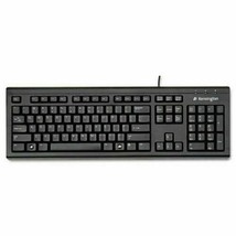 Kensington Keyboard for Life Slim Keyboard 104 Keys Black 64370  Good Co... - £19.31 GBP