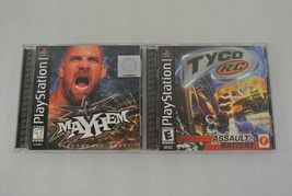 WCW Mayhem / Tyco R/C: Assault with a Battery PlayStation Video Games Lot of 2  - £11.35 GBP