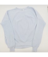 Hollister Knit Crew Neck Sweater Light Blue Women Pullover Diagonal Acce... - £11.21 GBP