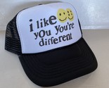 Vintage I Like You Hat Good Vibes Trucker Hat snapback Black Party Hat B... - $17.59