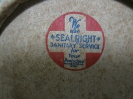 Vintage Collectible SEALRIGHT SANITARY SERVICE For Your Protection Conta... - $13.95