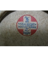 Vintage Collectible SEALRIGHT SANITARY SERVICE For Your Protection Conta... - £10.98 GBP