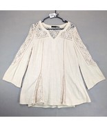 Nordstrom Blu Pepper Women&#39;s M Ivory Lace Crepe Tunic Top, Flare Sleeves... - $641.99 MXN