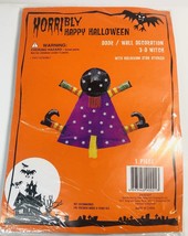 Horribly Happy Halloween Witch Wall Door Decor Vintage 90’s - £7.78 GBP