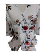 New Rosegal Semi Sheer Long Sleeve  Floral Tieback Peplum Blouse  3XL - $222.24 MXN