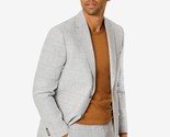 Tommy Hilfiger Men&#39;s Modern-Fit Flex Stretch Plaid Linen Suit Jacket Gre... - $63.99