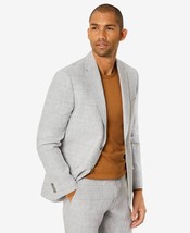 Tommy Hilfiger Men&#39;s Modern-Fit Flex Stretch Plaid Linen Suit Jacket Gre... - £50.21 GBP