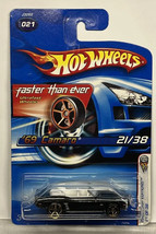 2006 Hot Wheels &#39;69 Camaro #21 First Editions 21/38 Metalflake Black FTE - £3.92 GBP