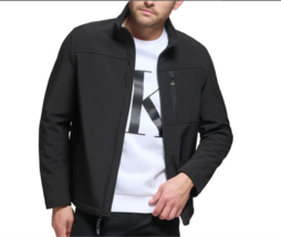 Calvin Klein Men&#39;s Black Infinite Stretch Soft Shell Jacket Size S CM903910 NWT - £39.11 GBP