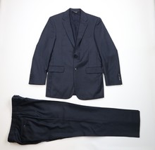 Jos A Bank Mens 38L Tailored Fit Wool 2 Piece Suit Jacket Pants 32x32 Dark Blue - $158.35