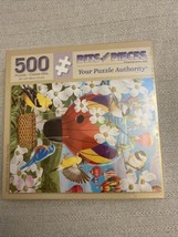 Bits and Pieces Puzzle 500 pc Fancy Fliers Birds Hot Air Balloon 18x24 S... - $21.77