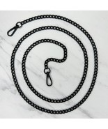 Black Crossbody Chain Link Purse Handbag Bag Replacement Strap - £15.56 GBP