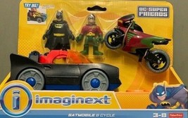 New Imaginext Fisher Batmobile Playset DC Super Friends + Batman + Robin - £34.17 GBP