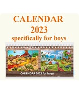 &quot;NEW&quot; desk calendar 2023 for boys dinosaur design style - £12.50 GBP